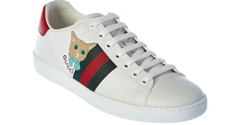 gucci sneaker cat|gucci ace fur sneakers.